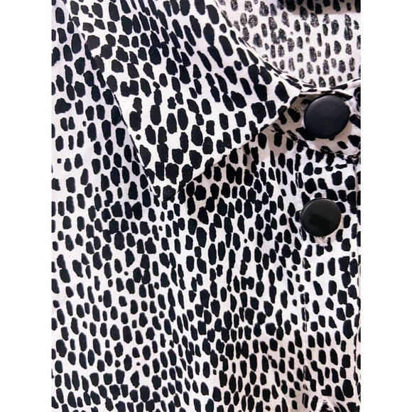 F&F Animal Print Long Sleeve Blouse Size 6 Small - Picture 5 of 9
